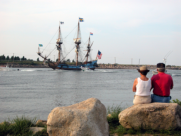 Vessels of all types travel through the Cape Cod Canal