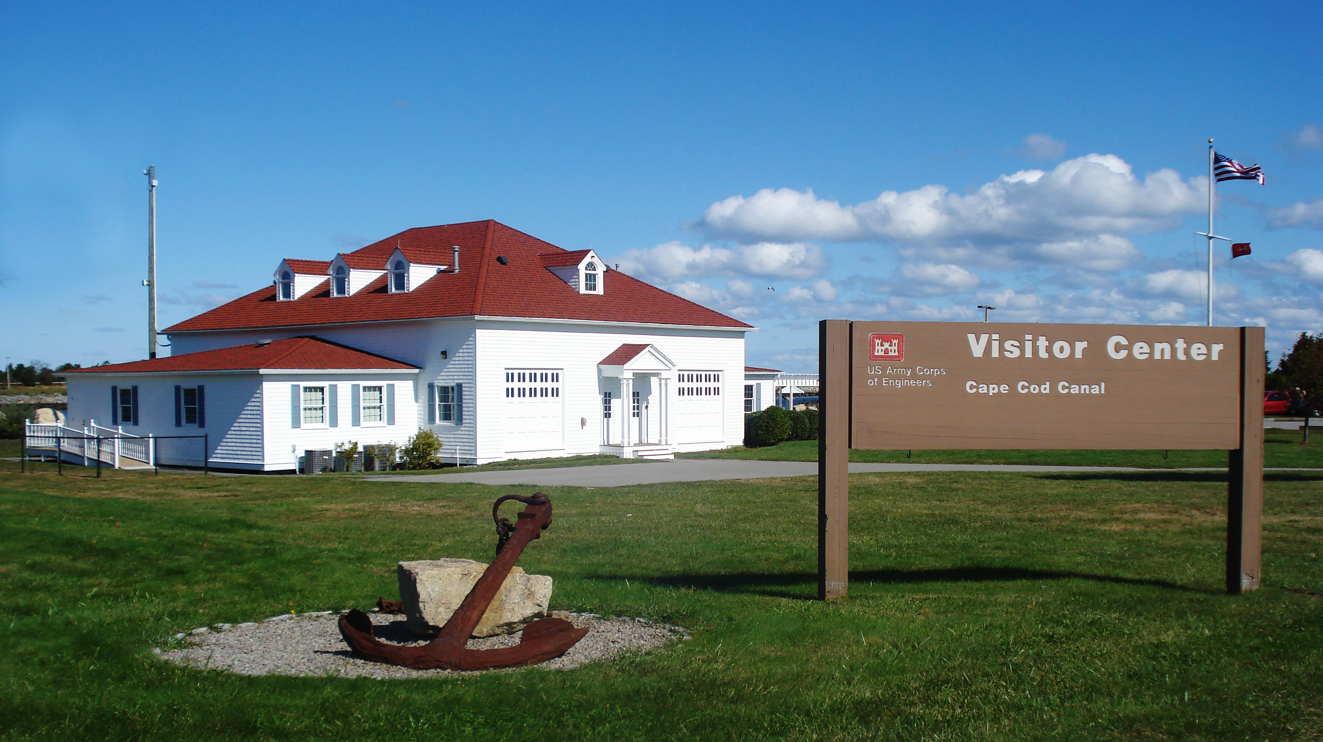 photograph of the Cape Cod Canal Visitor's Center, Buzzards Bay, MA
