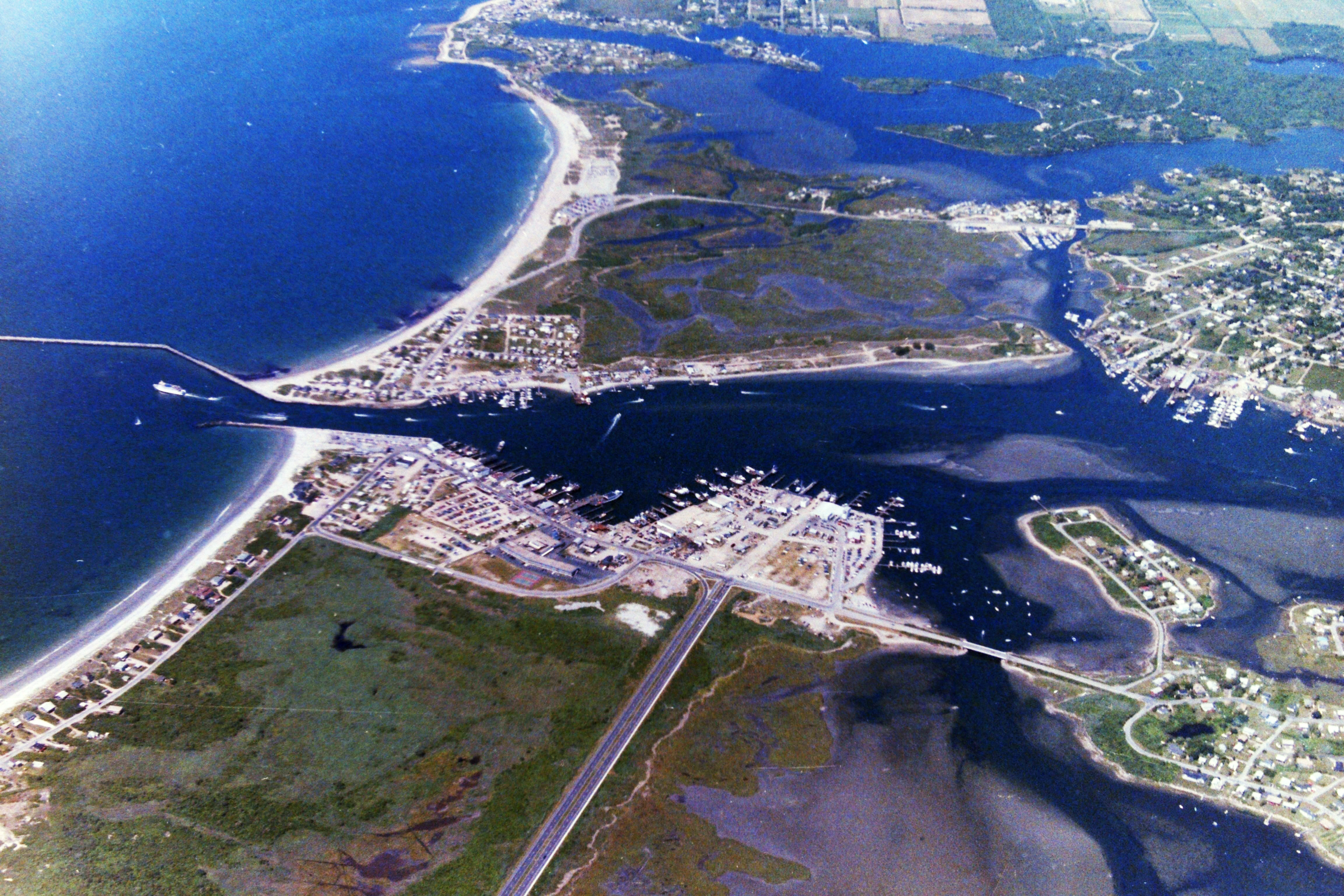 Aerial photograph of Point Judith